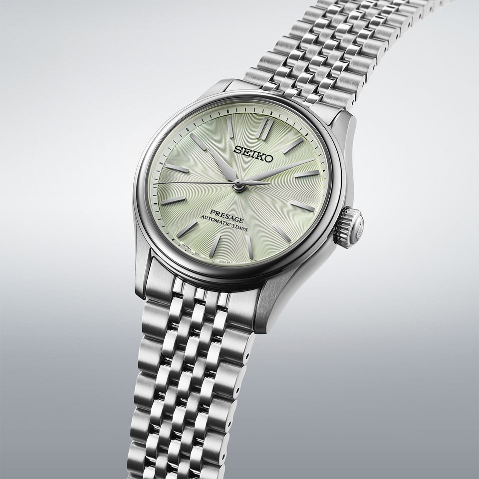 Seiko Presage Men's Classic Series 'Wakatake Iro' Green Dial Bracelet Watch