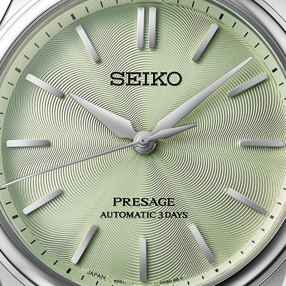 Seiko Presage Men's Classic Series 'Wakatake Iro' Green Dial Bracelet Watch