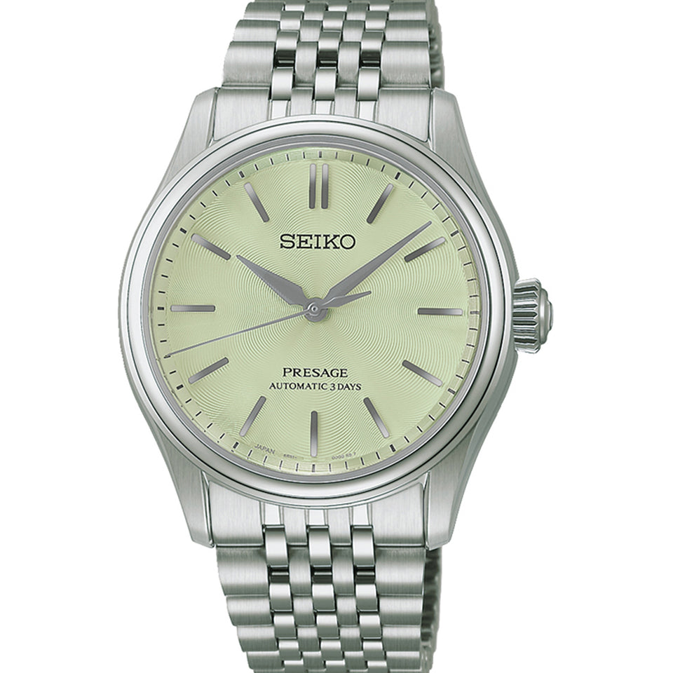 Seiko Presage Men's Classic Series 'Wakatake Iro' Green Dial Bracelet Watch