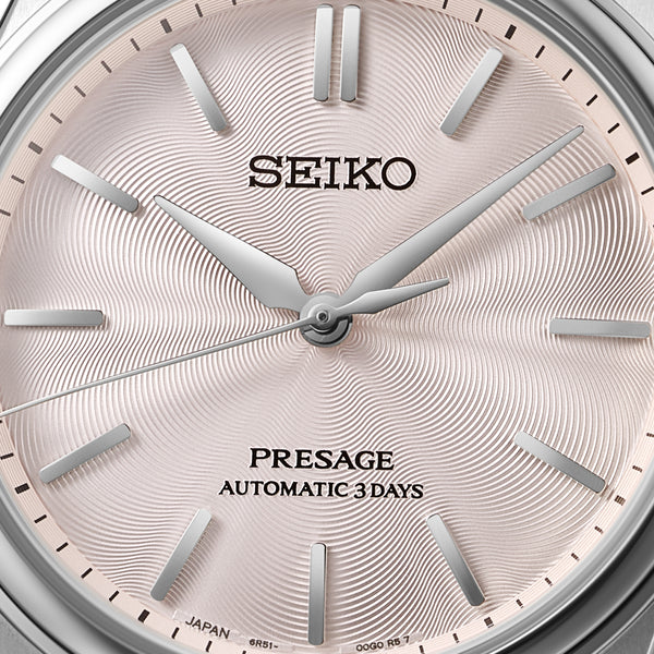 Seiko Presage Men's Classic 'Sakura Iro' Cherry Blossom Leather Strap Watch