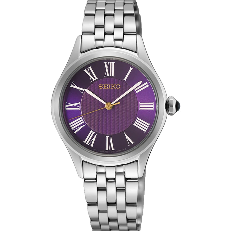 Seiko Ladies Contemporary Purple Dial Bracelet Watch
