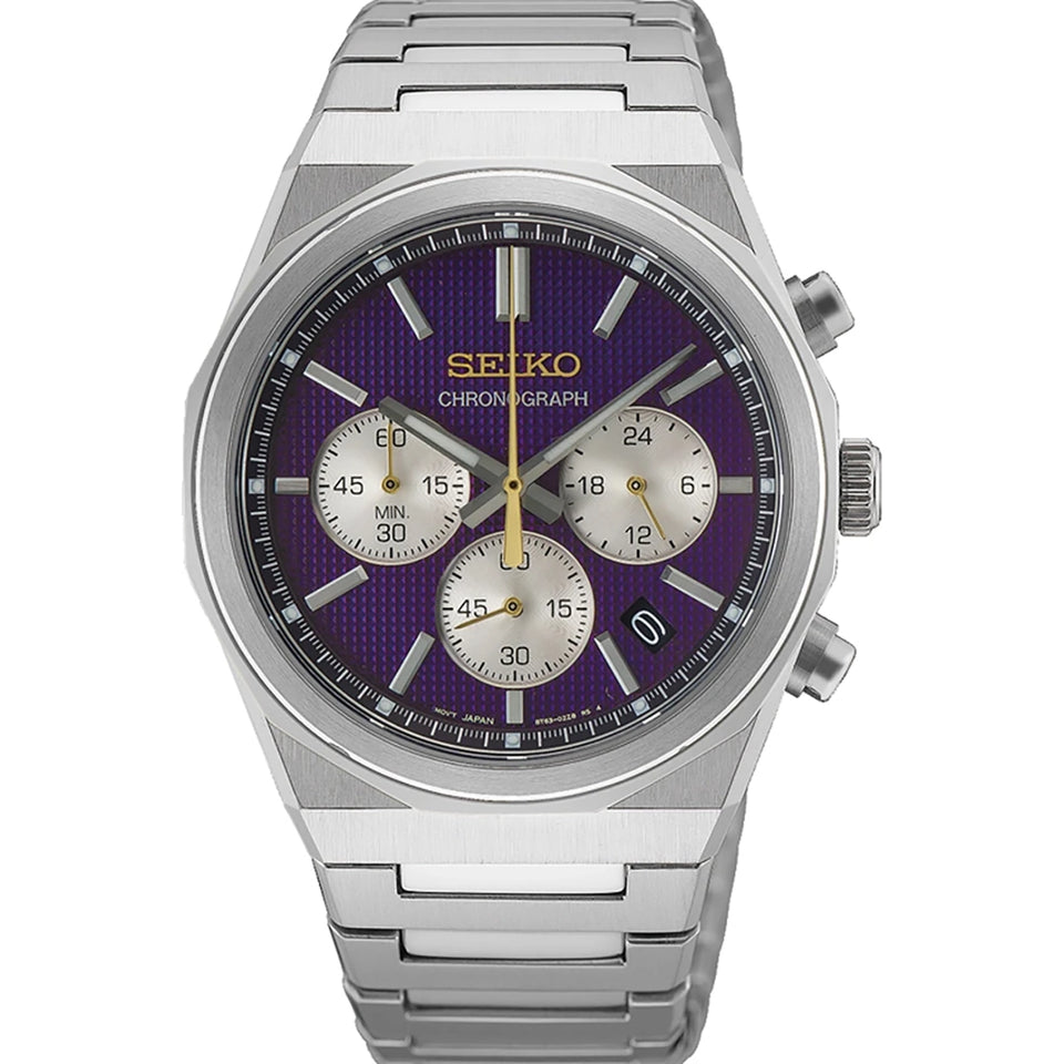 Seiko Men's Conceptual Purple Dial Chronograph Watch