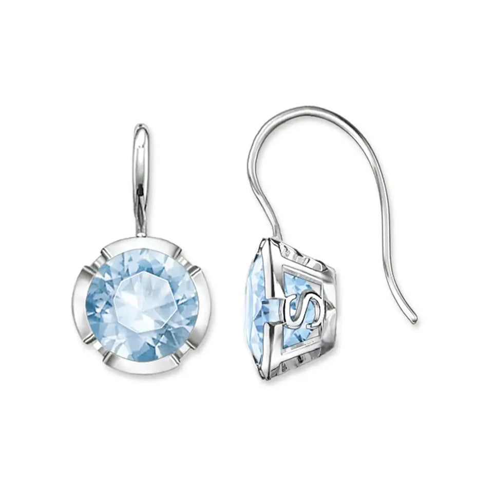 Thomas Sabo Light Blue Stone set Hook Earrings