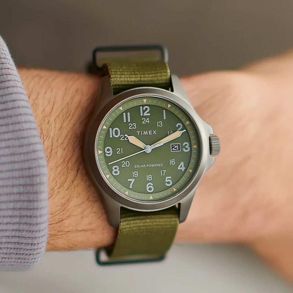 Timex Expedition® Field Post Solar 41mm Recycled Strap Watch