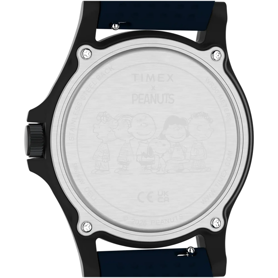 Timex Men's Peanuts® Expedition® Acadia 40mm Blue Strap Watch
