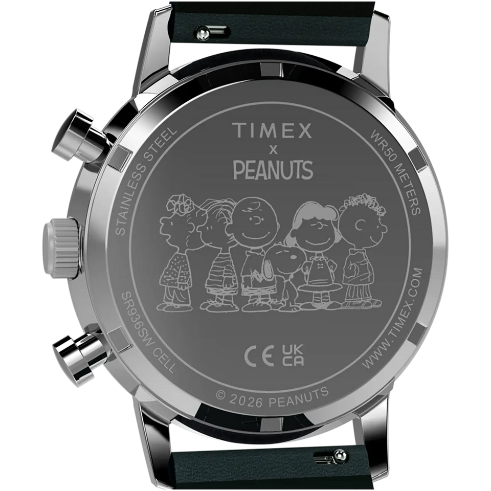 Timex Timex Men's Peanuts® Marlin® Snoopy 40mm Blue Watch TW2Y85300