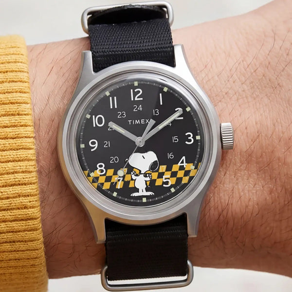 Timex Peanuts® Snoopy MK1® 36mm Fabric Strap Watch