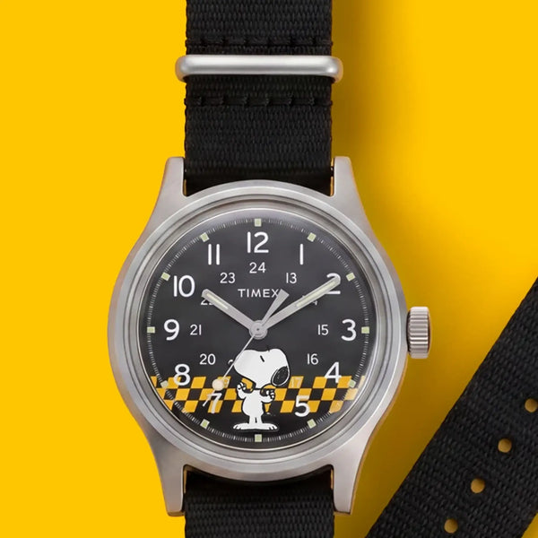 Timex Peanuts® Snoopy MK1® 36mm Fabric Strap Watch