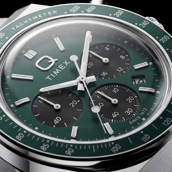 Timex Timex Q Men's 40mm Green Dial Chronograph TW2Y88500