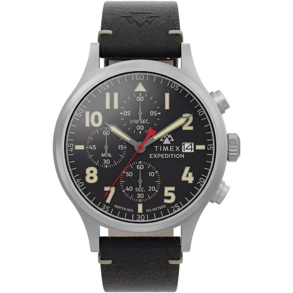 Timex Men's Expedition® Sierra 43mm Black Chronograph Watch