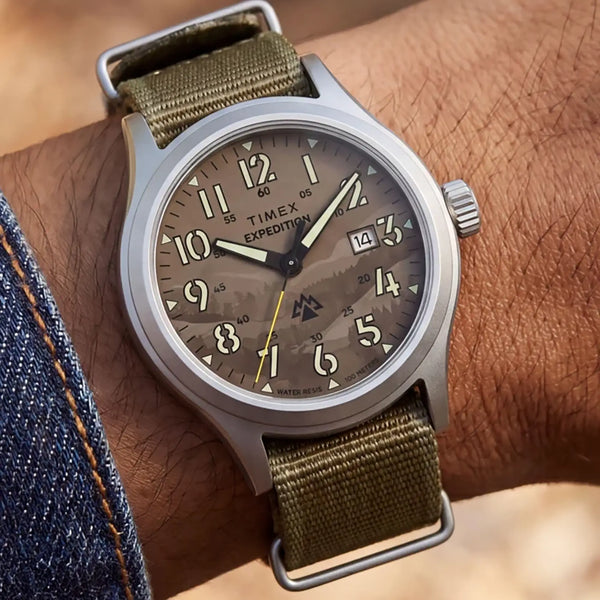 Timex Men's Expedition® Sierra 43mm Khaki Chronograph Watch
