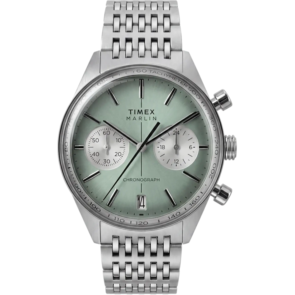 Timex Men's 40mm Green Dial Marlin® Jet Chronograph Watch