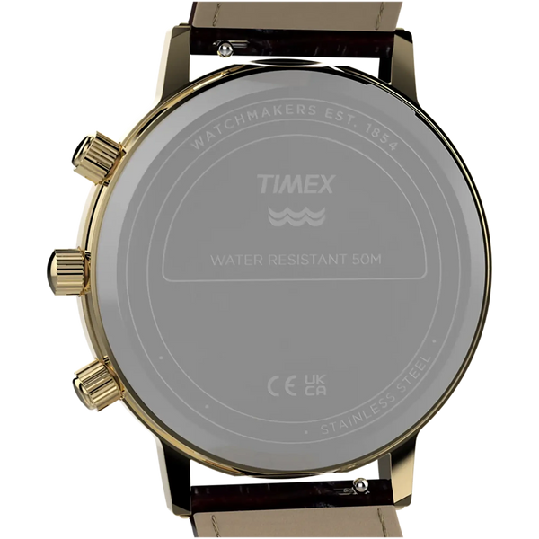 Francis & Gaye Men's 1990 Moon Phase Reissue 37mm Leather Watch