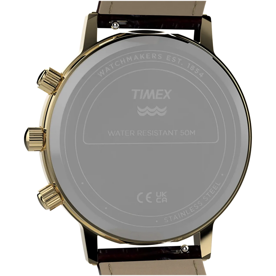 Francis & Gaye Men's 1990 Moon Phase Reissue 37mm Leather Watch