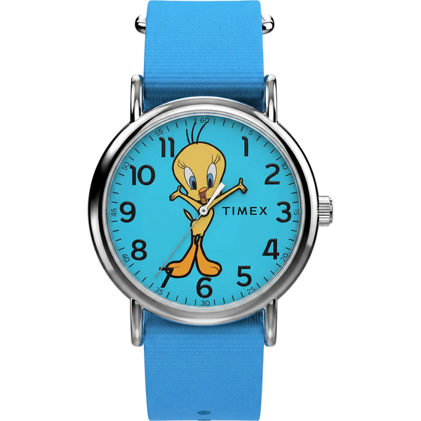 Timex x Warner Brothers x Tweety Bird Weekender 38mm Blue Watch