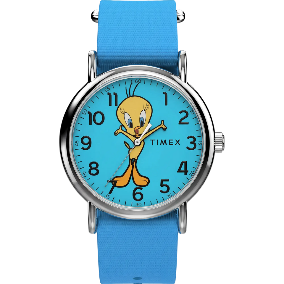 Timex x Warner Brothers x Tweety Bird Weekender 38mm Blue Watch