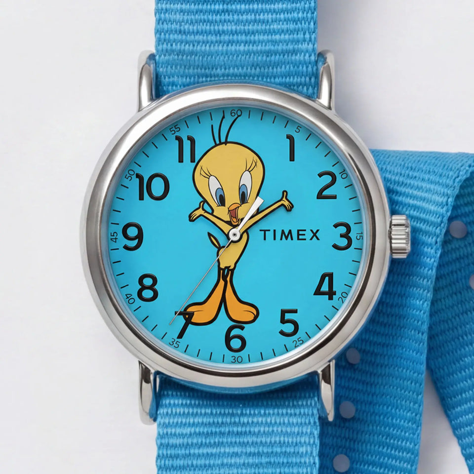 Timex x Warner Brothers x Tweety Bird Weekender 38mm Blue Watch