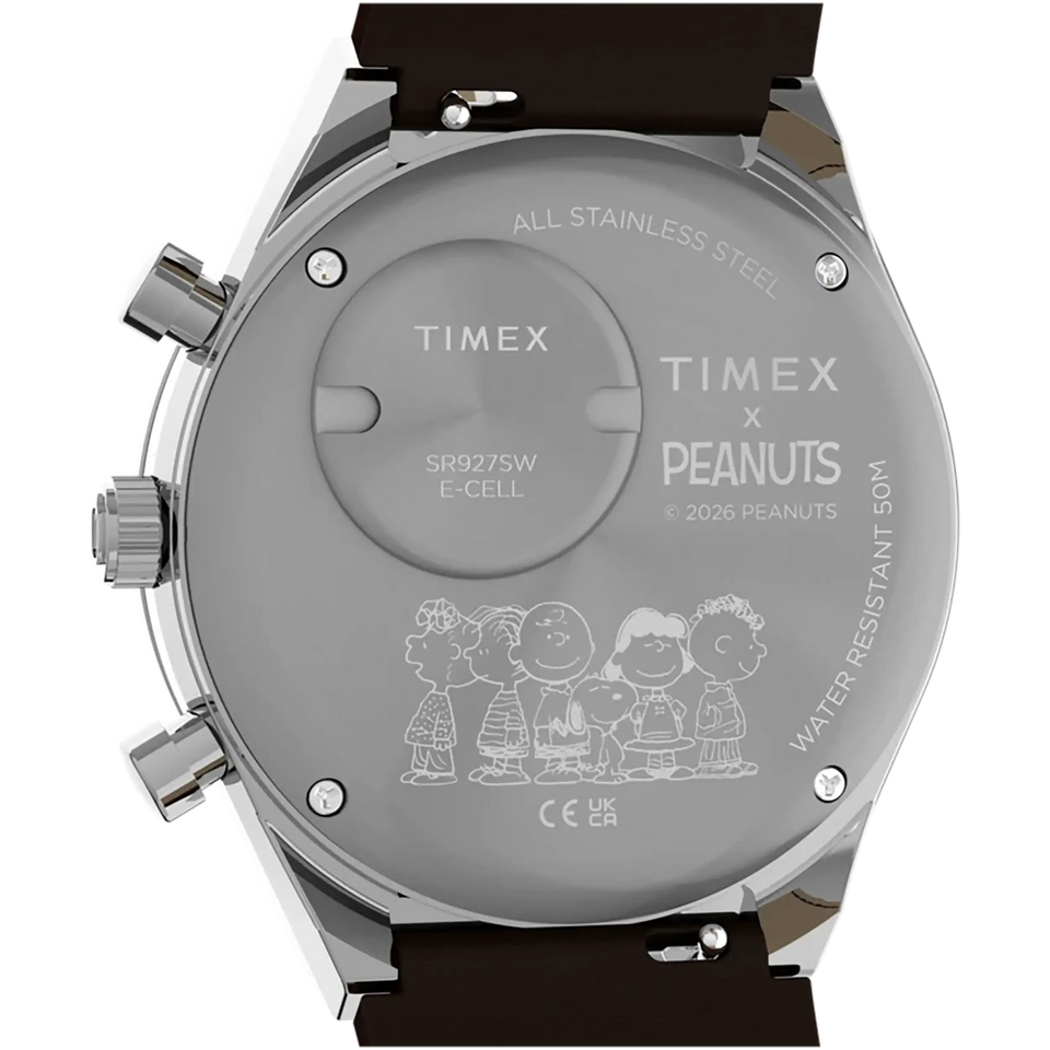Timex Q x Peanuts® Chronograph 40mm Green Watch