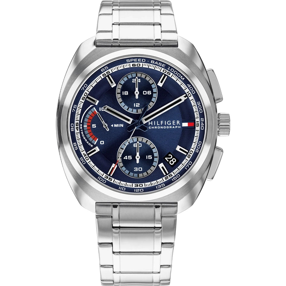Tommy Hilfiger Men's Cole Blue Dial Bracelet Chronograph Watch