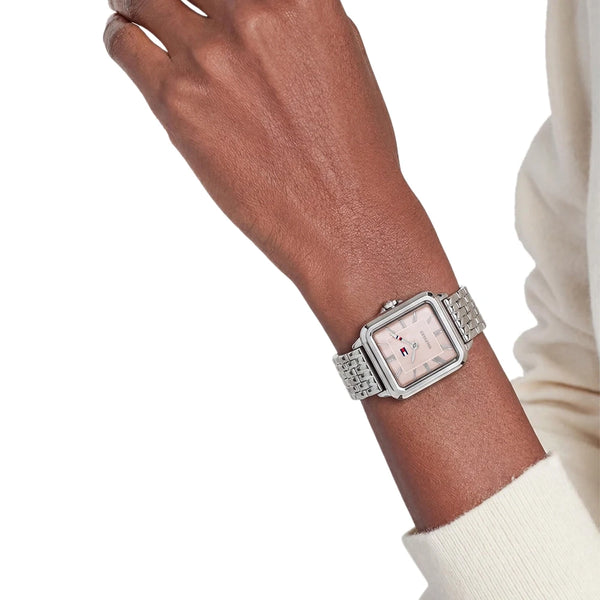 Tommy Hilfiger Ladies' Mia Pink Mother Of Pearl Bracelet Watch
