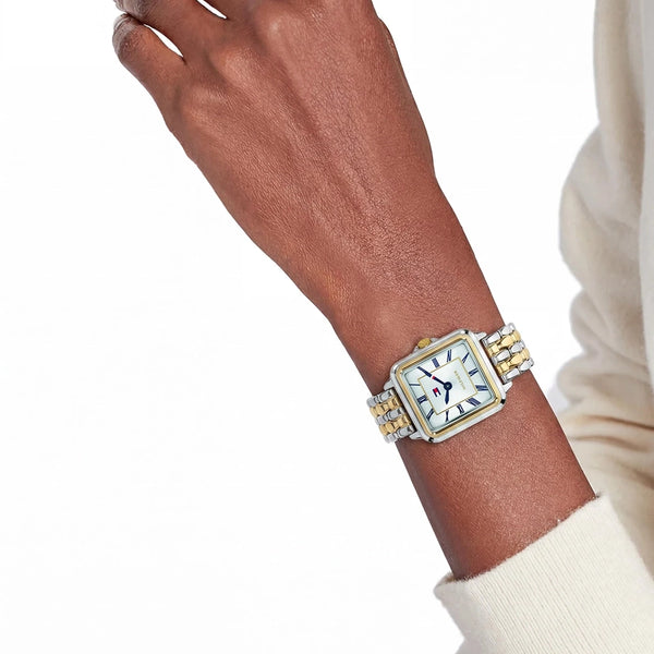 Tommy Hilfiger Ladies' Mia Silver Dial Two Tone Bracelet Watch