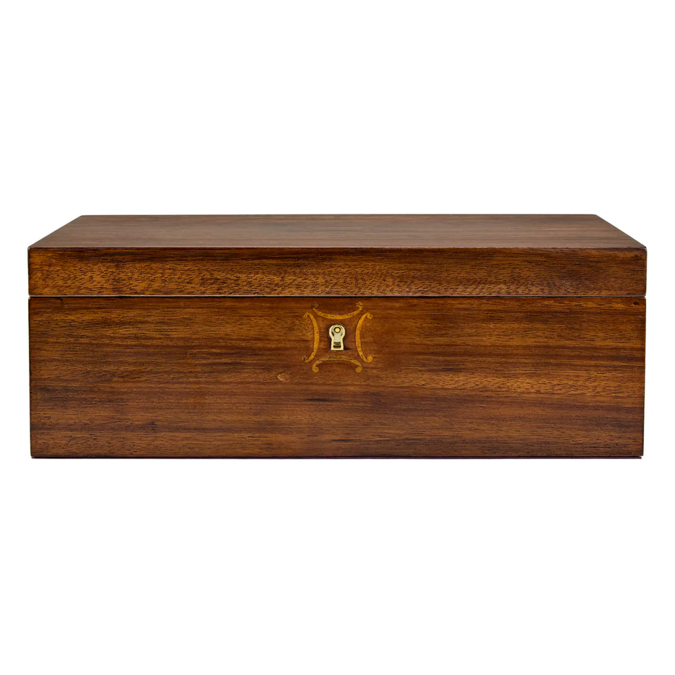 WOLF Cinderella Walnut Wood Ballet Musical Jewellery Box