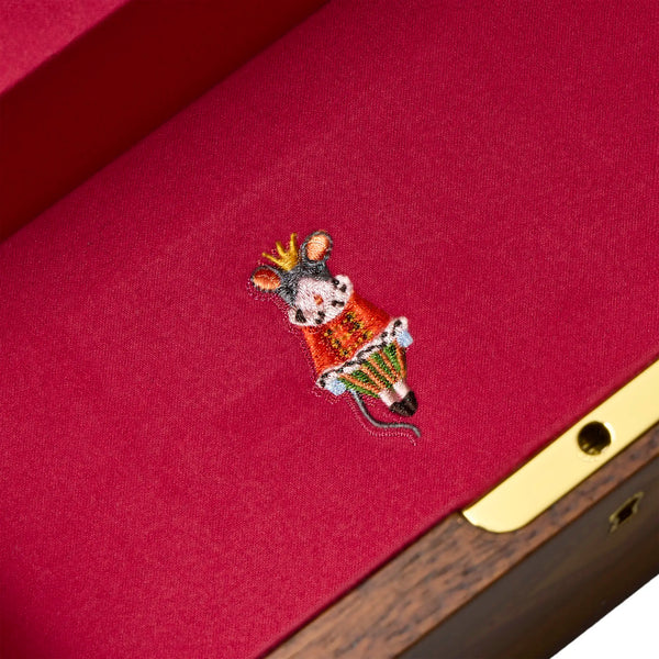 WOLF The Nutcracker Walnut Wood Ballet Musical Jewellery Box