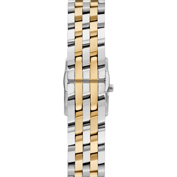 Michael Kors Ladies Georgie Sqaure Dial Two Tone Bracelet Watch