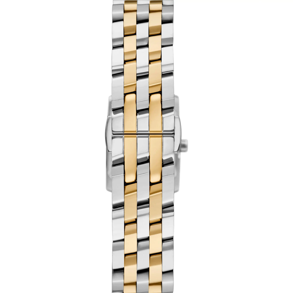 Michael Kors Ladies Georgie Sqaure Dial Two Tone Bracelet Watch