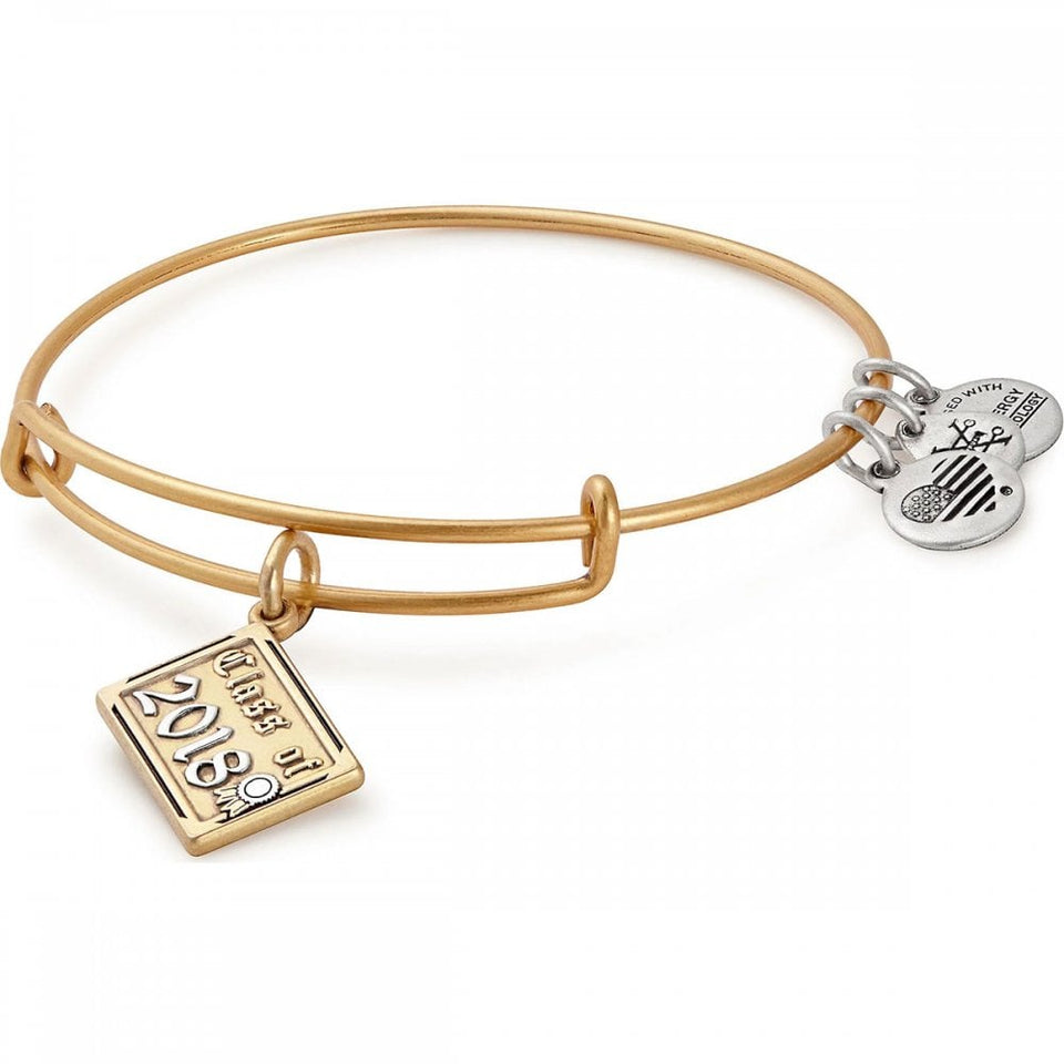 Francis & Gaye Class of 2018 Two Tone Gold Plated Charm Bangle