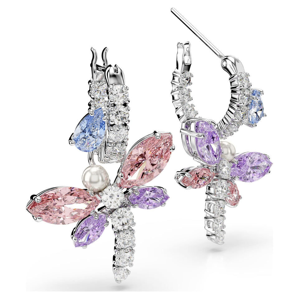 Swarovski Ariana Grande x Swarovski Dragonfly Drop Earring Hoops