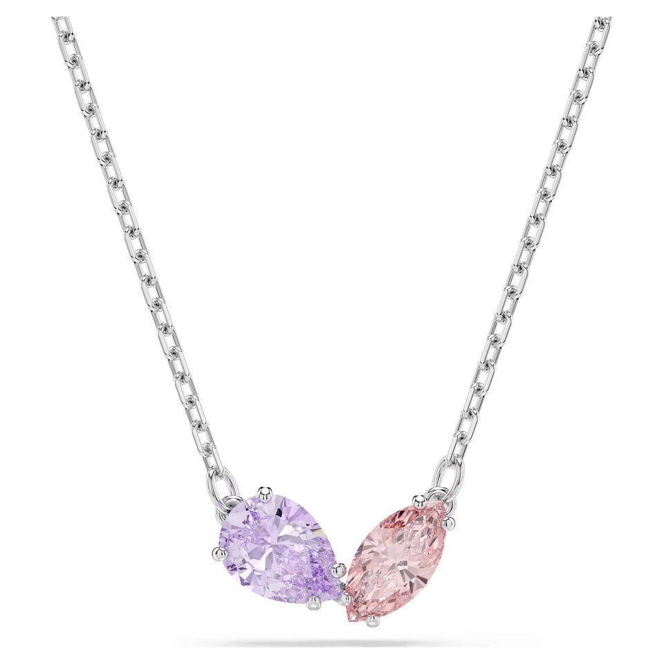 Swarovski Ariana Grande x Swarovski Pink & Purple Necklace & Earring Set