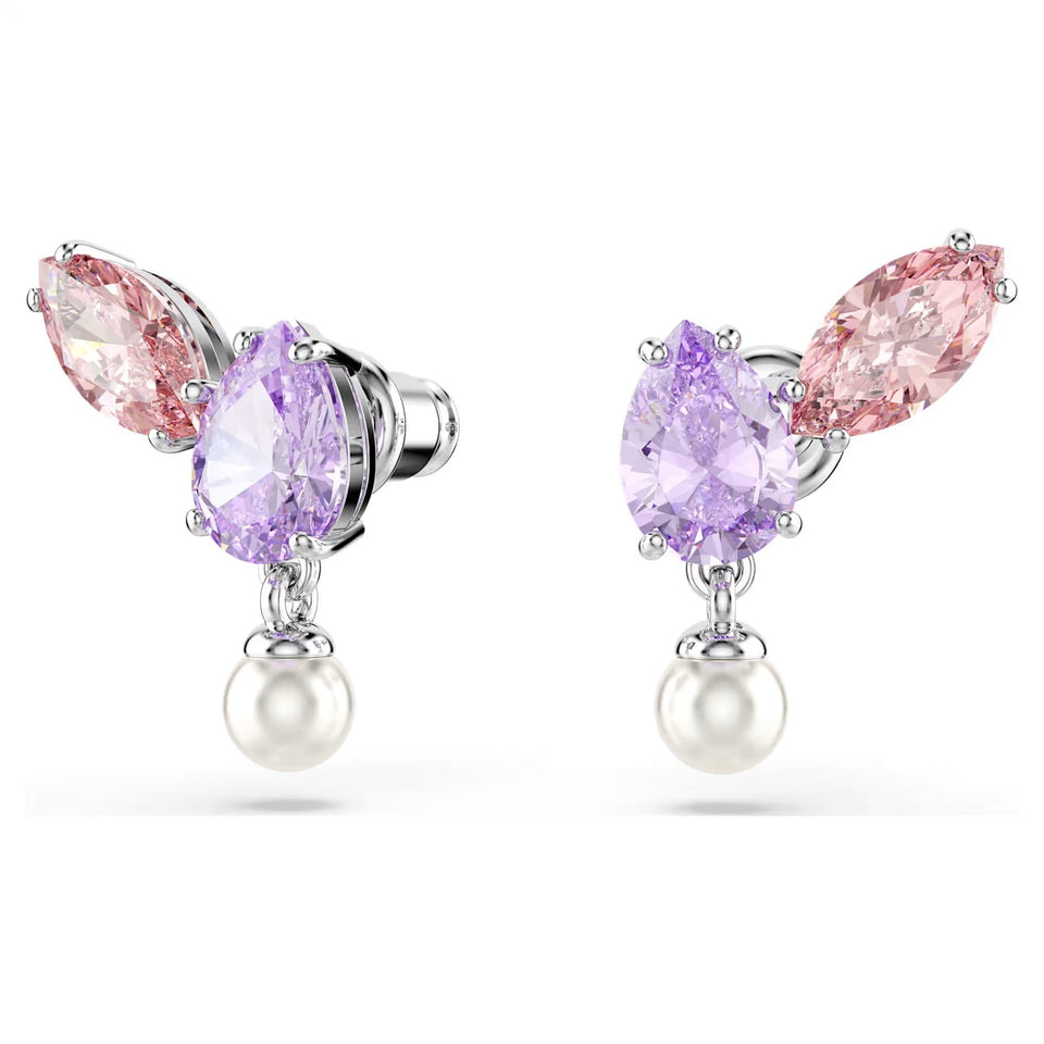 Swarovski Ariana Grande x Swarovski Pink & Purple Necklace & Earring Set