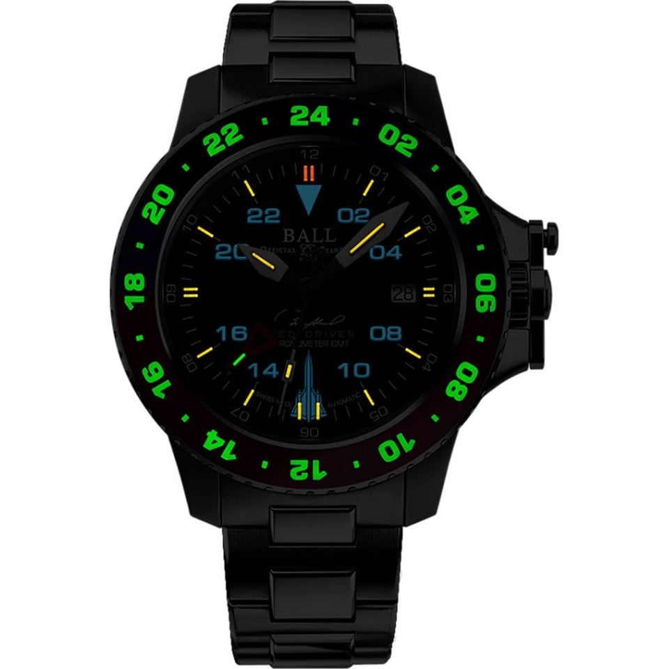 BALL Watch Engineer Hydrocarbon AeroGMT Sled Driver 40mm Black Dial Men's Watch