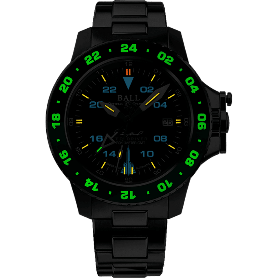 BALL Watch Engineer Hydrocarbon AeroGMT Sled Driver Men's 40mm Black Dial Watch