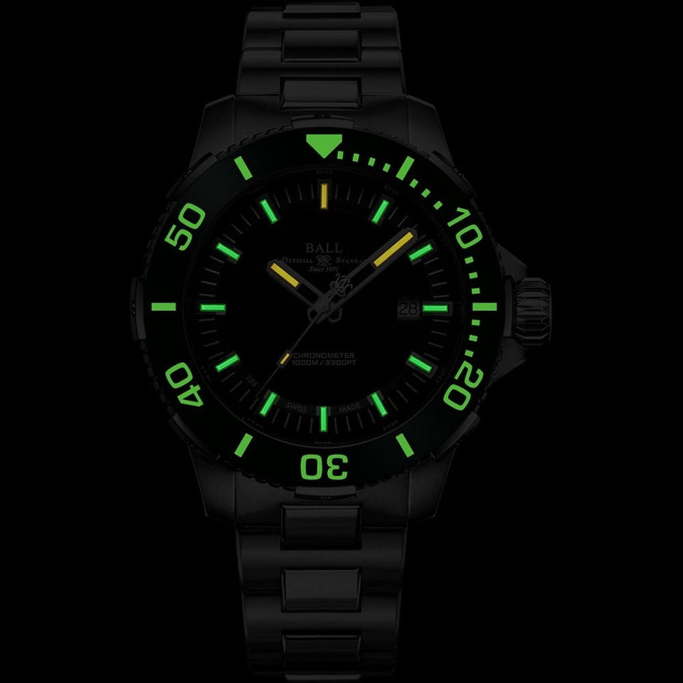 BALL Watch Engineer Hydrocarbon DeepQUEST Ceramic Diver 42mm Black Dial Men's Watch