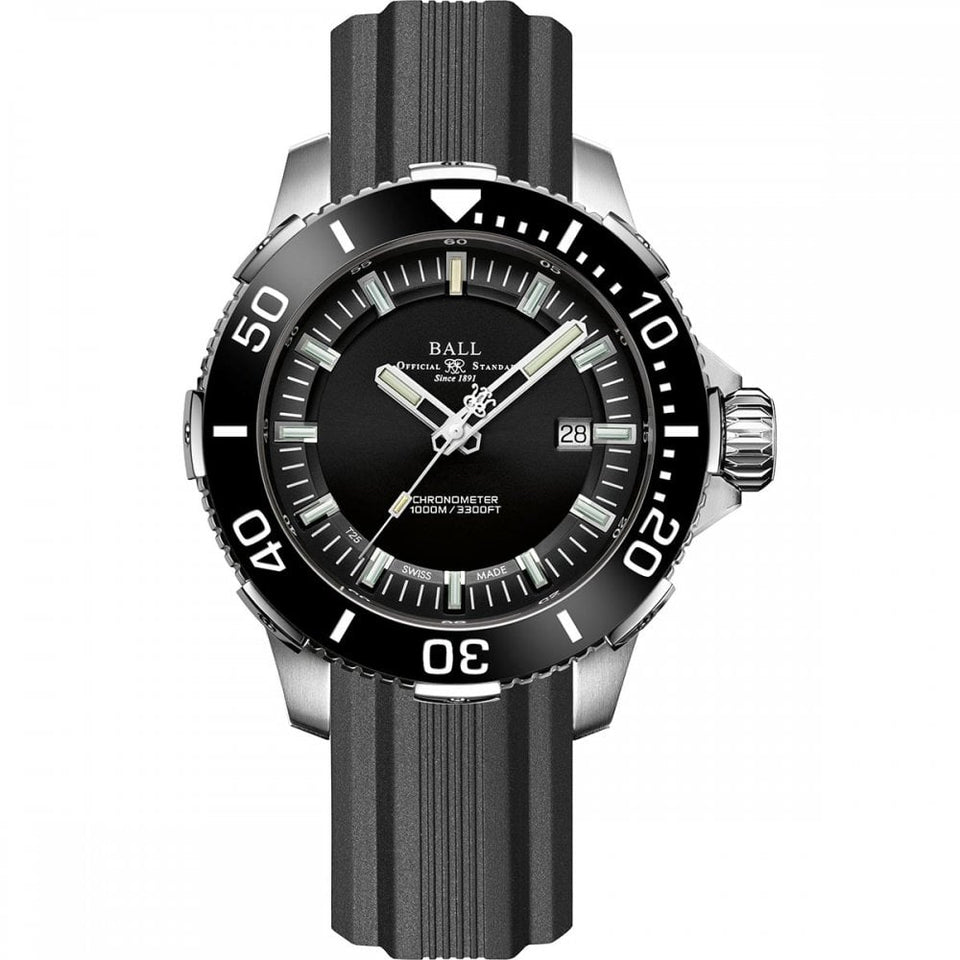 BALL Watch Engineer Hydrocarbon DeepQUEST Ceramic Diver 42mm Men's Black Dial Watch