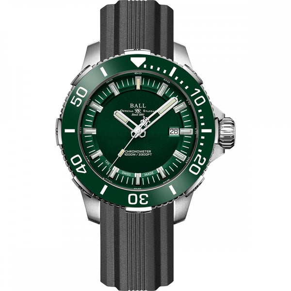 BALL Watch Engineer Hydrocarbon DeepQUEST Ceramic Diver 42mm Men's Green Dial Watch