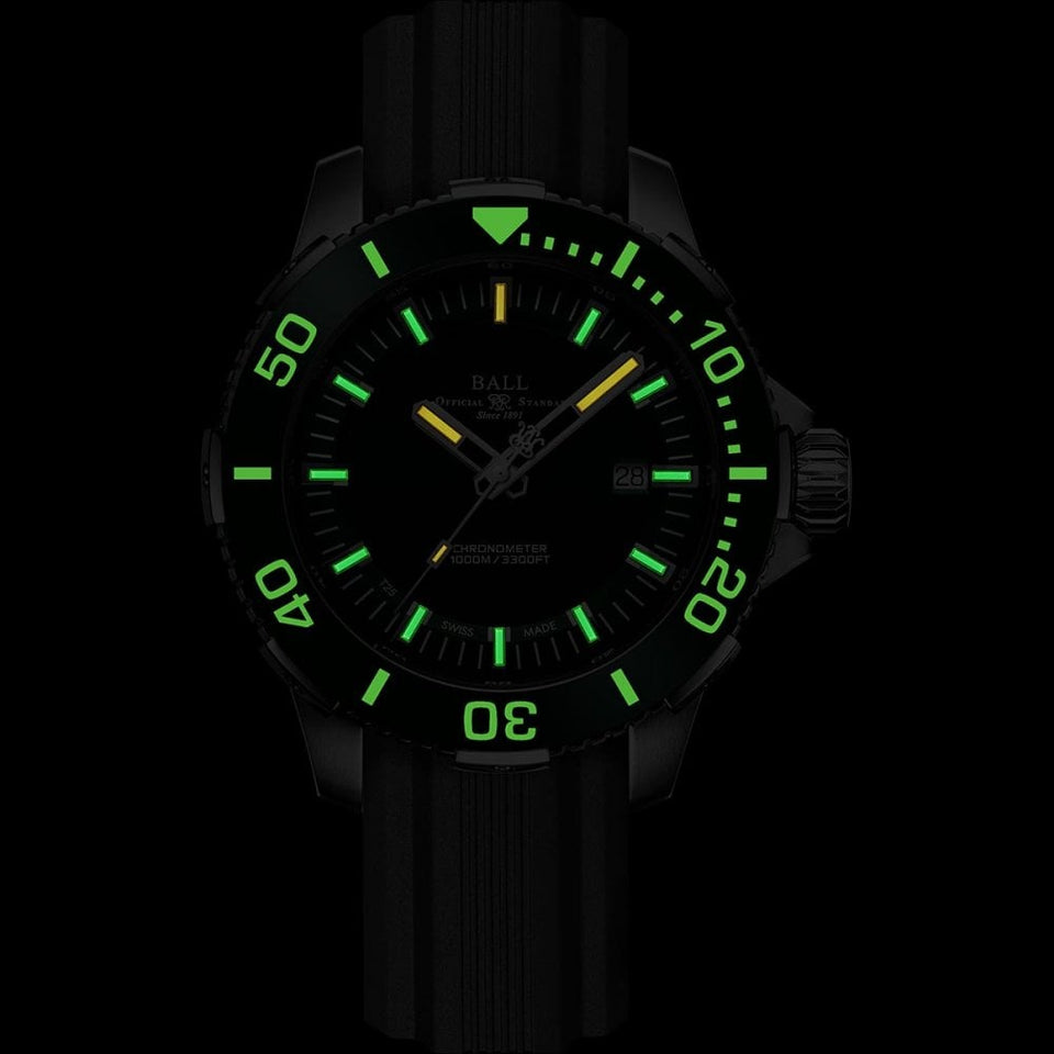BALL Watch Engineer Hydrocarbon DeepQUEST Ceramic Diver 42mm Men's Green Dial Watch