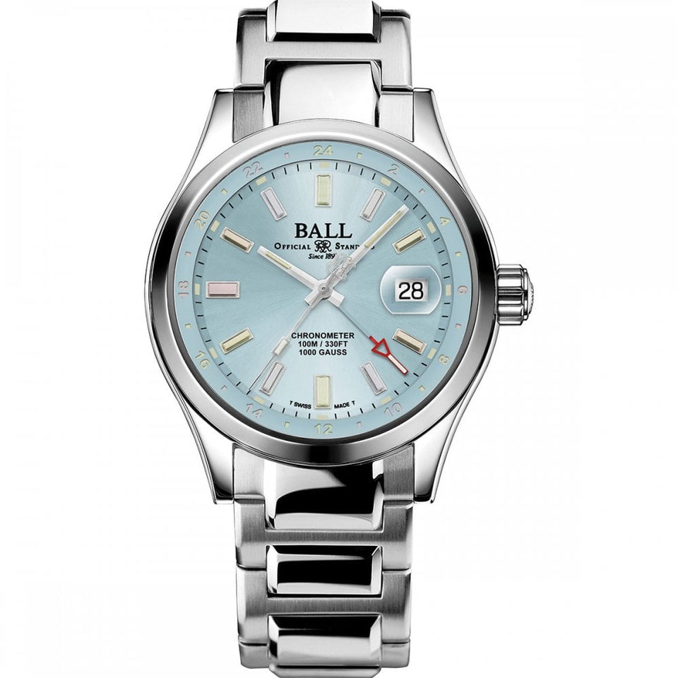 BALL Watch Engineer III Endurance 1917 GMT Ice Blue (Rainbow Tubes) 41mm Men's Watch