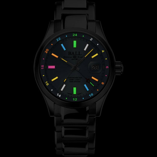 BALL Watch Engineer III Endurance 1917 GMT Ice Blue (Rainbow Tubes) 41mm Men's Watch