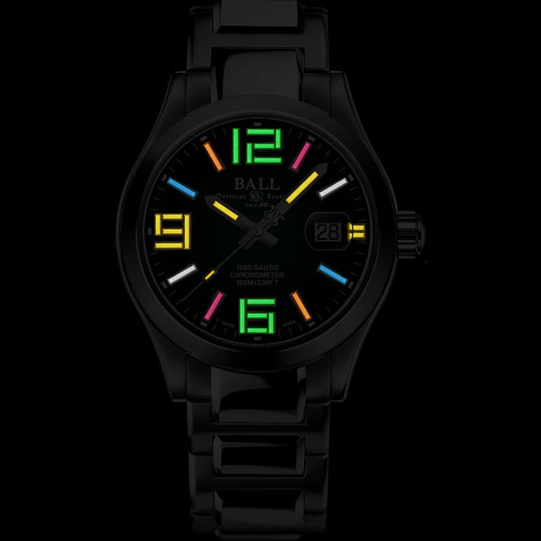 BALL Watch Engineer III Legend Arabic Rainbow Tubes 40mm Green Dial Men's Limited Edition Watch (XXXX/1000)