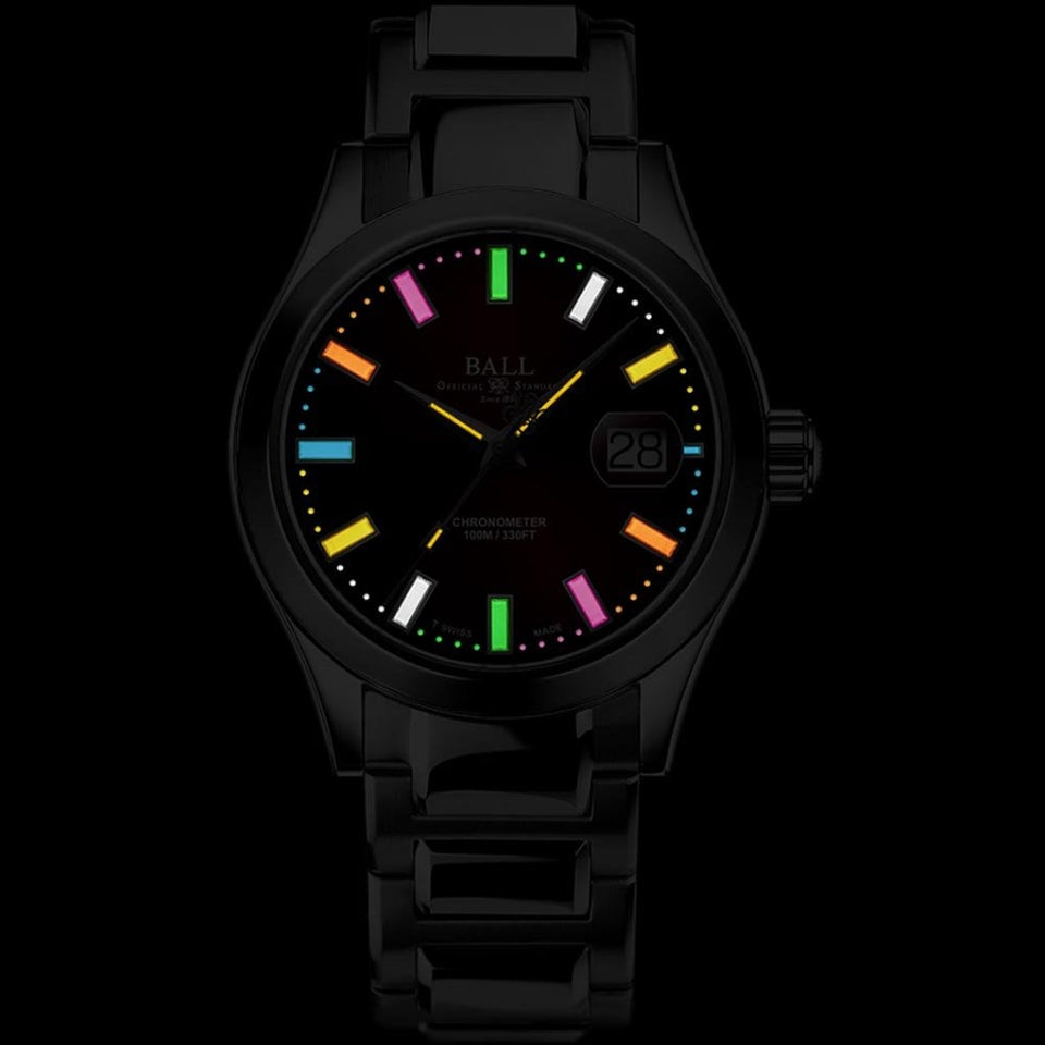 BALL Watch Engineer III Marvelight Rainbow Tubes 40mm Red Dial Men's Watch (XXXX/1000)