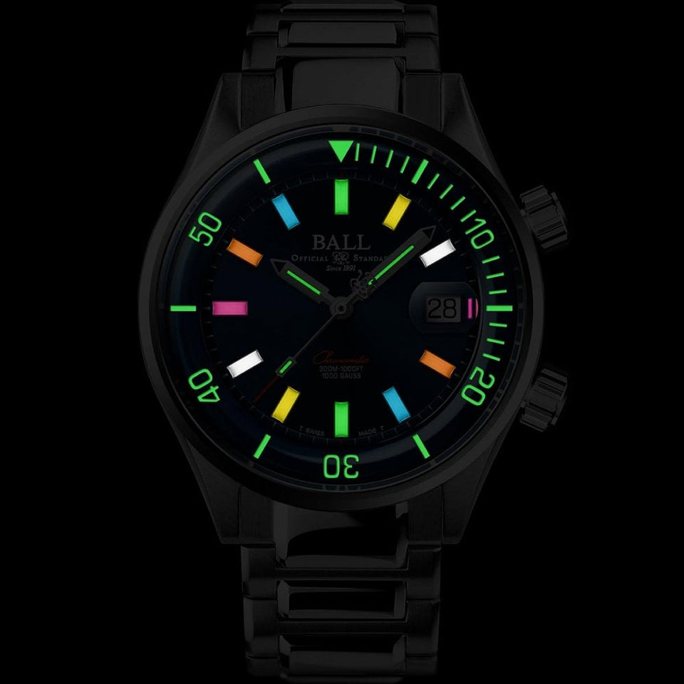 BALL Watch Engineer Master II Diver Rainbow Tubes 42mm Limited Edition Watch (XXXX/1000)