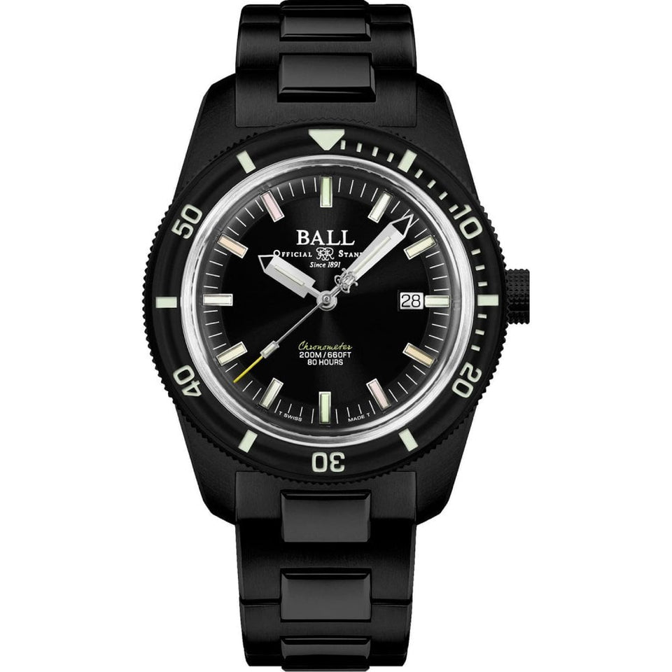 BALL Watch Engineer Master II Skindiver Heritage 42mm Men's Black Dial Watch