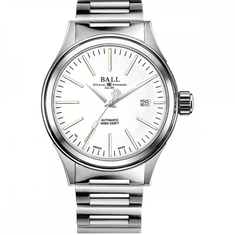 BALL Watch Fireman Enterprise White Dial 40mm Men's Watch