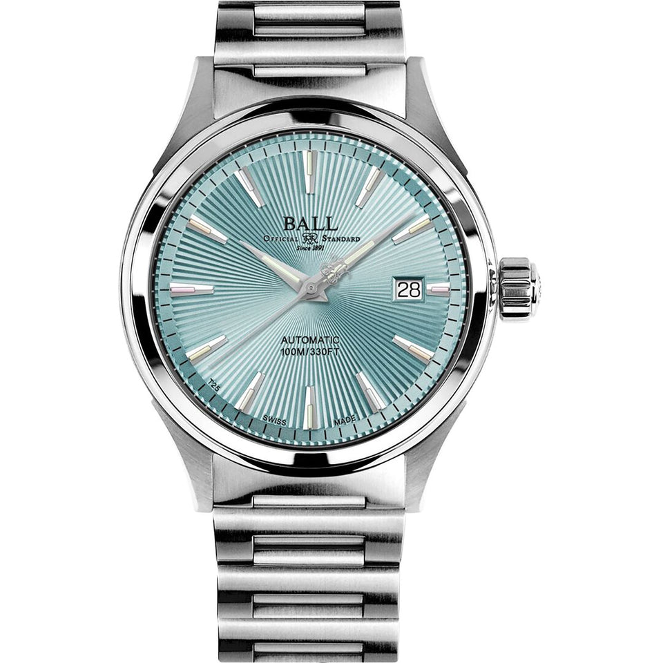 BALL Watch Fireman Victory  Rainbow Tubes 40mm Ice Blue Dial Men's Watch
