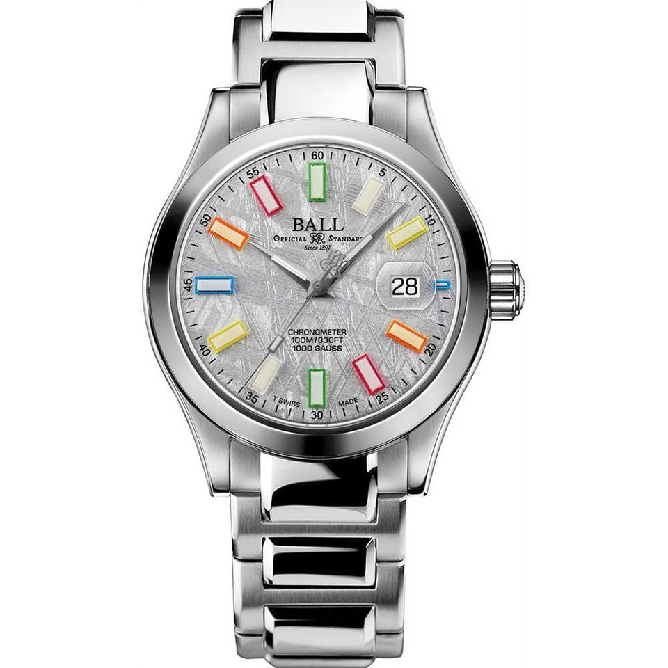 BALL Watch Men's Engineer III Marvelight Metorite Chronometer Watch (Rainbow Tubes)