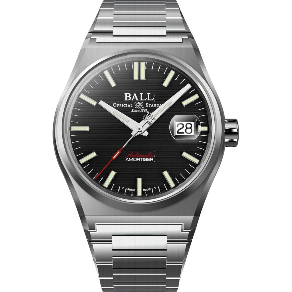 BALL Watch Men's Roadmaster Perseverer 40mm Automatic Black Dial Watch