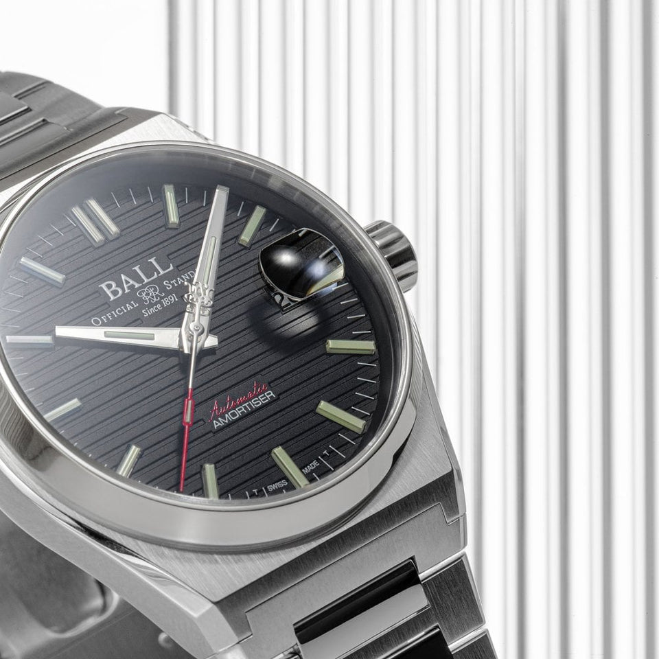 BALL Watch Men's Roadmaster Perseverer 40mm Automatic Black Dial Watch